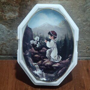 Precious Moments Decorative Oval Plate Mural Hamilton The Good Shepherd 1995